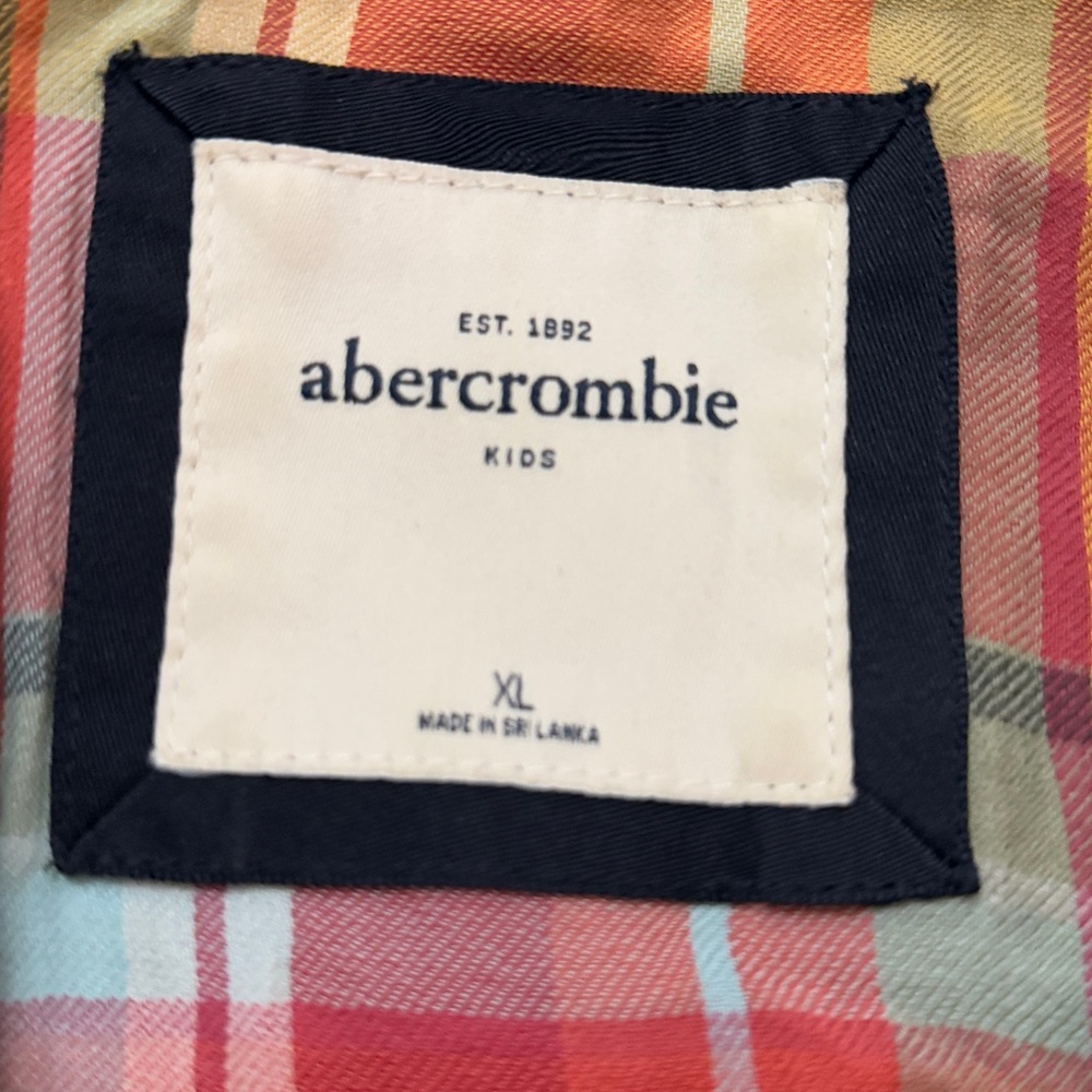 Abercrombie Kids Plaid Jacket Size XL! - Picture 3 of 4
